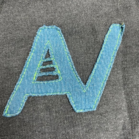 Aviator Nation Kid's Signature Zip Hoodie - Charcoal Grey - Picture 8 of 13